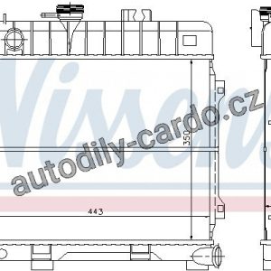 Chladič motoru NISSENS 60678 Chladič motoru NISSENS 60678