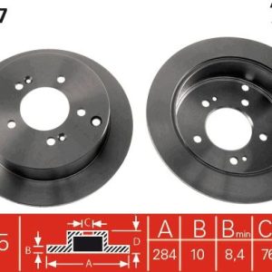 TR DF4287 Brzdový kotouč TRW – lakovaný TR DF4287 Brzdový kotouč TRW – lakovaný