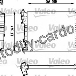 Chladič, chlazení motoru VALEO 732534