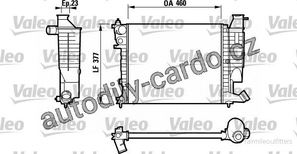 Chladič, chlazení motoru VALEO 732534