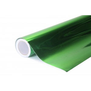 Chromovaná zrcadlová zelená polepová fólie 152x2700cm - interiér/exteriér GCH05-270