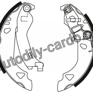 Sada brzdových čelistí TRW GS8570 – FIAT PUNTO
