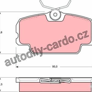 Sada brzdových destiček TRW GDB434 – Mercedes 190 Sada brzdových destiček TRW GDB434 – Mercedes 190