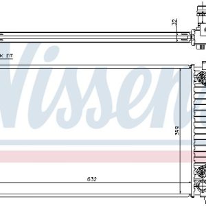 Chladič motoru NISSENS 60300A Chladič motoru NISSENS 60300A