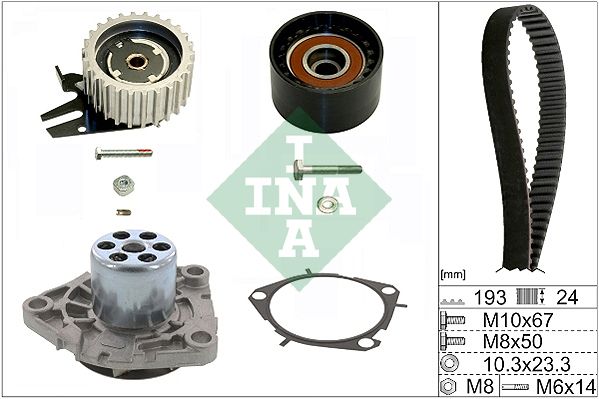 IN 530056130 Rozvodová sada INA KIT s vodní pumpou INA 183410