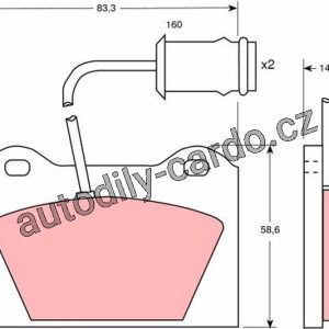 Sada brzdových destiček TRW GDB253 – AUSTIN (ROVER) MG (ROVER) Sada brzdových destiček TRW GDB253 – AUSTIN (ROVER) MG (ROVER)