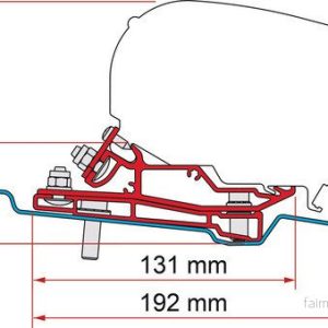 Sada adaptérů Fiamma pro Ford Transit L3H3 (320 cm, pravostranné řízení / RHD) 313993