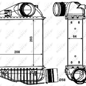 Chladič turba NRF 30015 Chladič turba NRF 30015