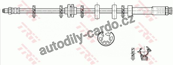 Brzdová hadička přední TRW (PHB297)