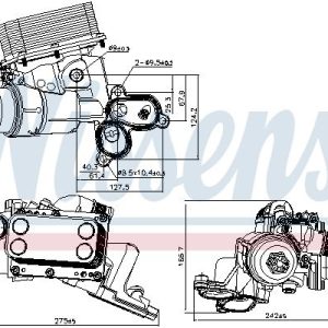 Chladič motorového oleje NISSENS 90924 Chladič motorového oleje NISSENS 90924