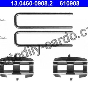 Sada příslušenství, obložení kotoučové brzdy ATE 13.0460-0908 (AT 610908) Sada příslušenství, obložení kotoučové brzdy ATE 13.0460-0908 (AT 610908)